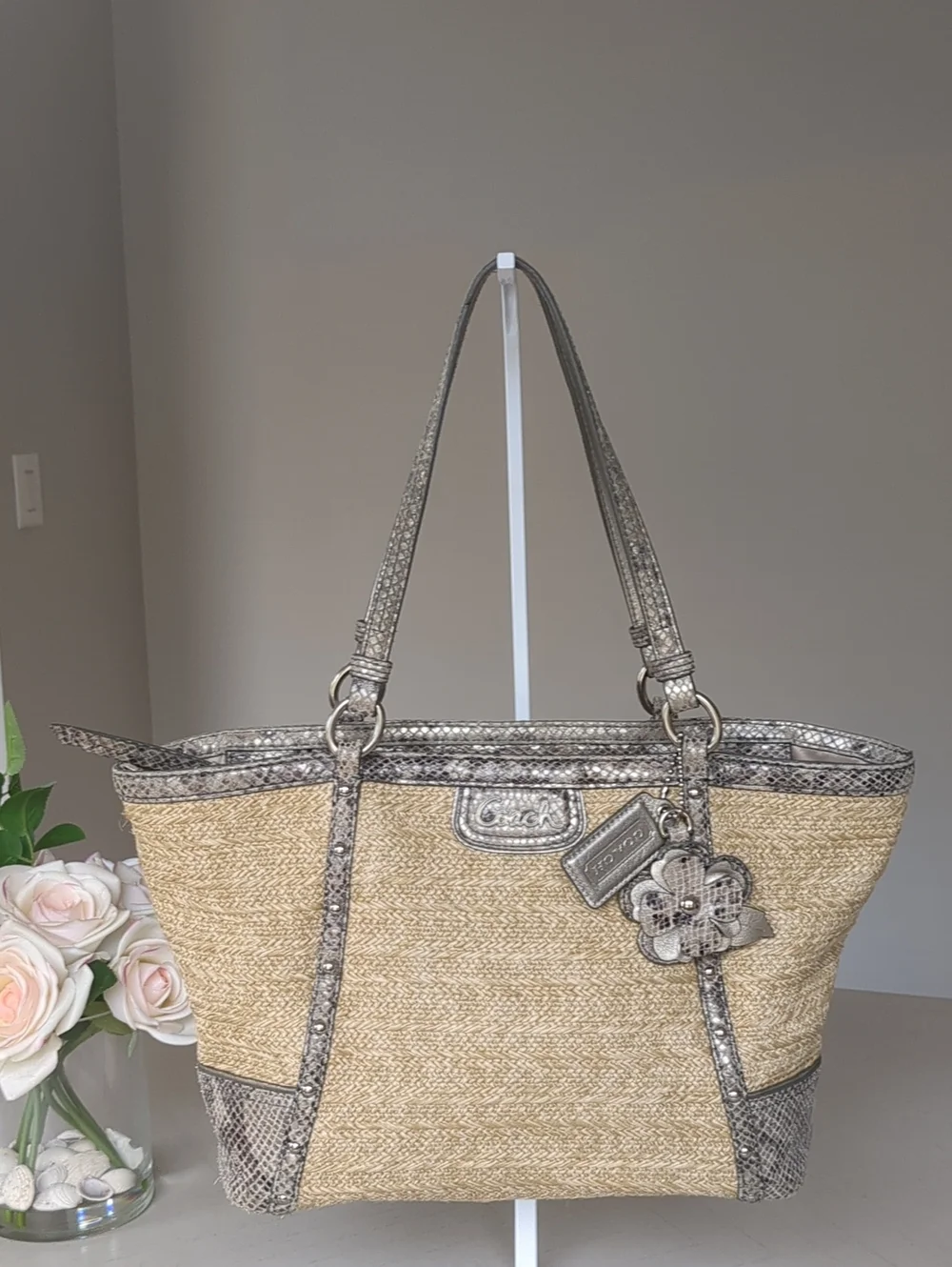 Coach Alexandra Straw Tote BagStyle: B1320-F21959